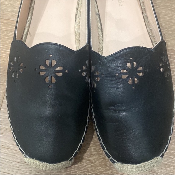 Kate Spade Black Espadrille Flats with Floral Cutouts - Picture 4 of 6